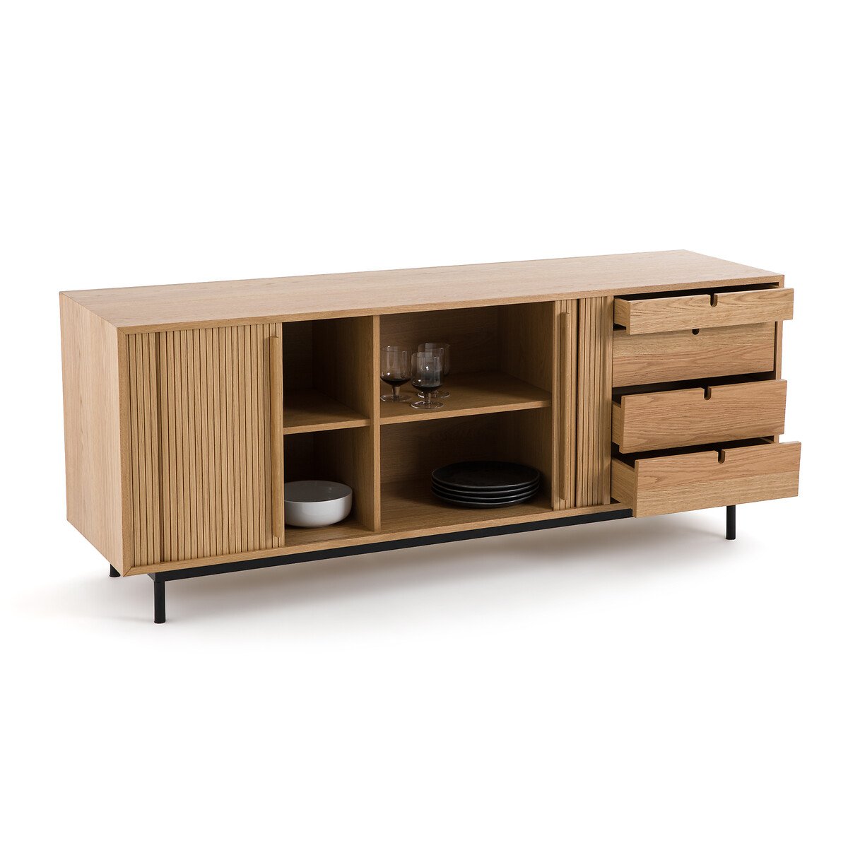 Strio Oak TV Stand