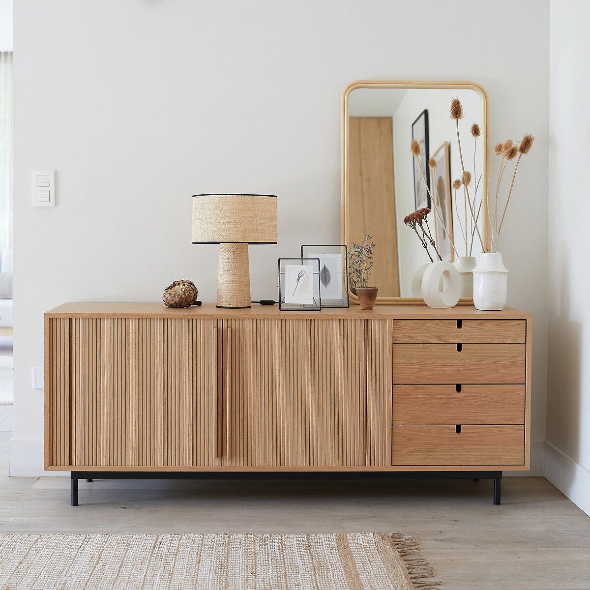 Strio Oak TV Stand