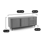 Strio Oak TV Stand