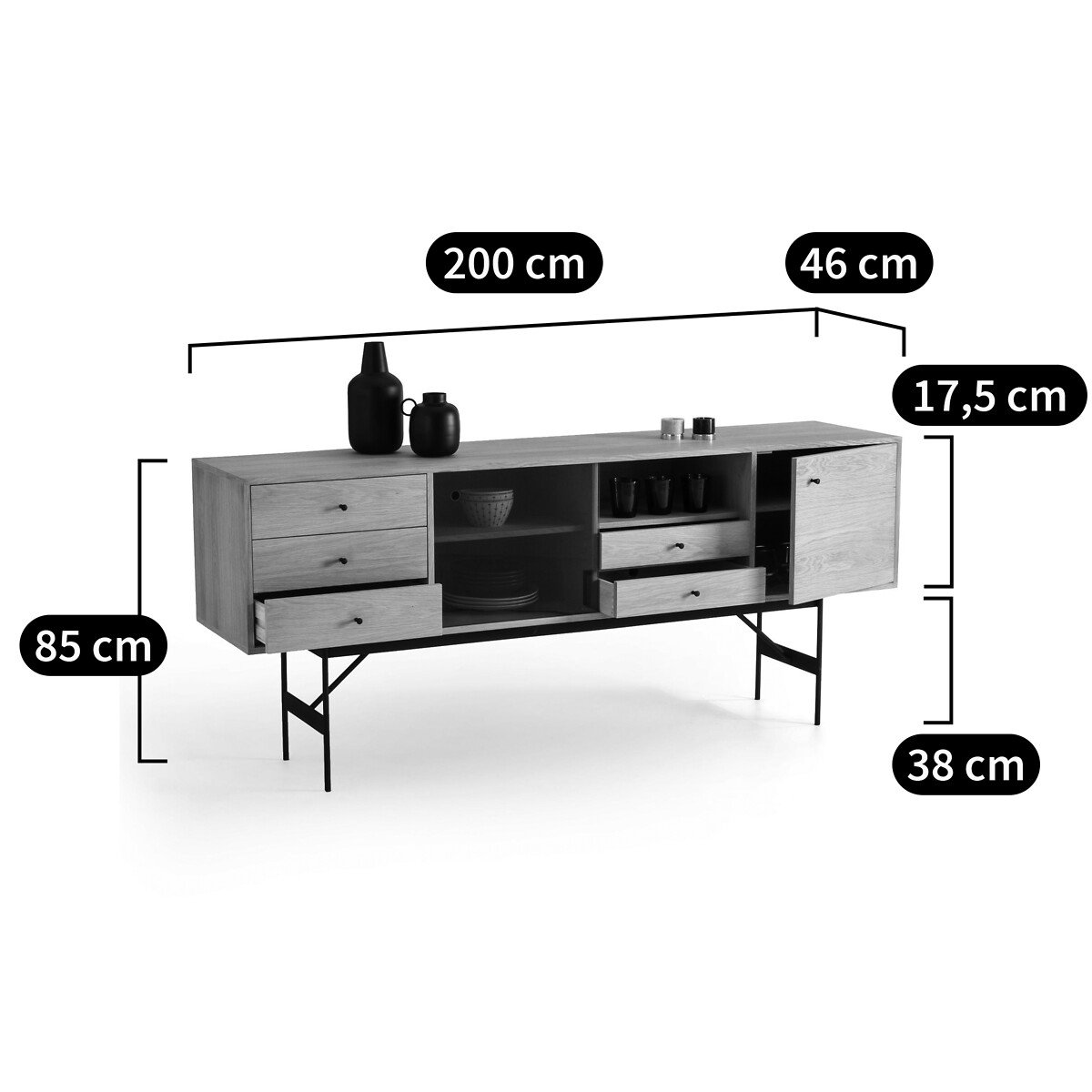 Nyjo Oak TV Cabinet