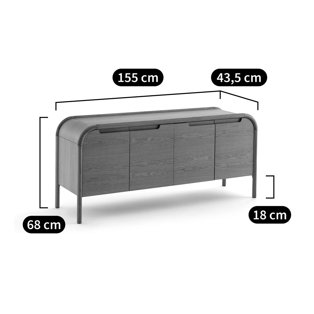 Lipa Low Sideboard