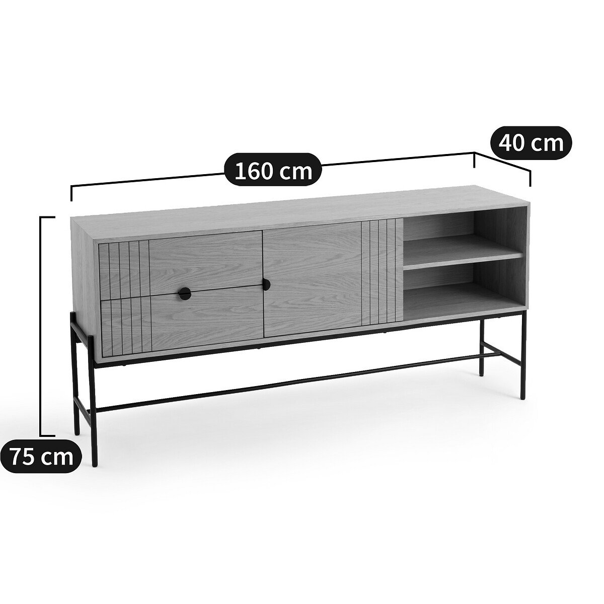 Clara Metal Sideboard