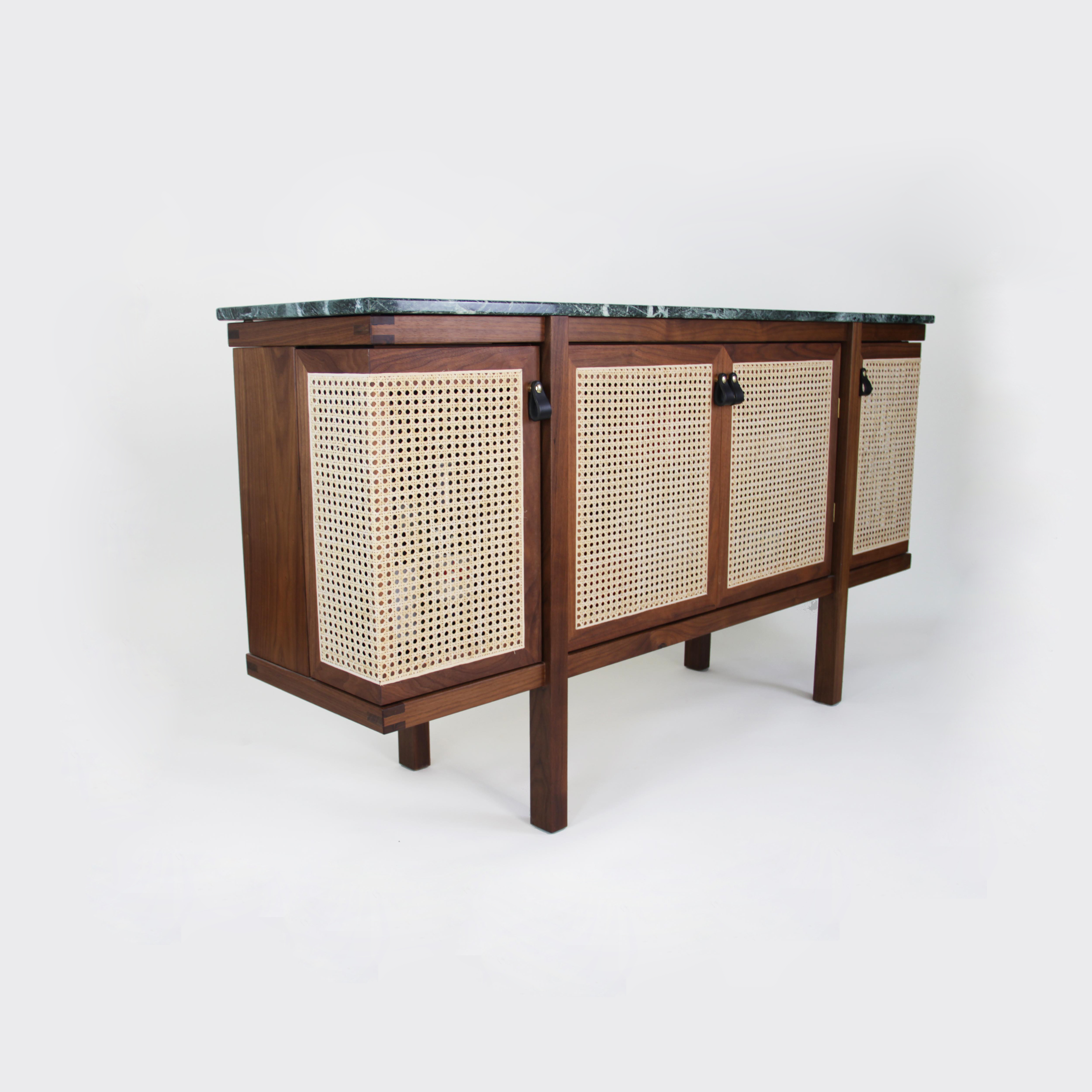 Contemporary Rattan Cabinet