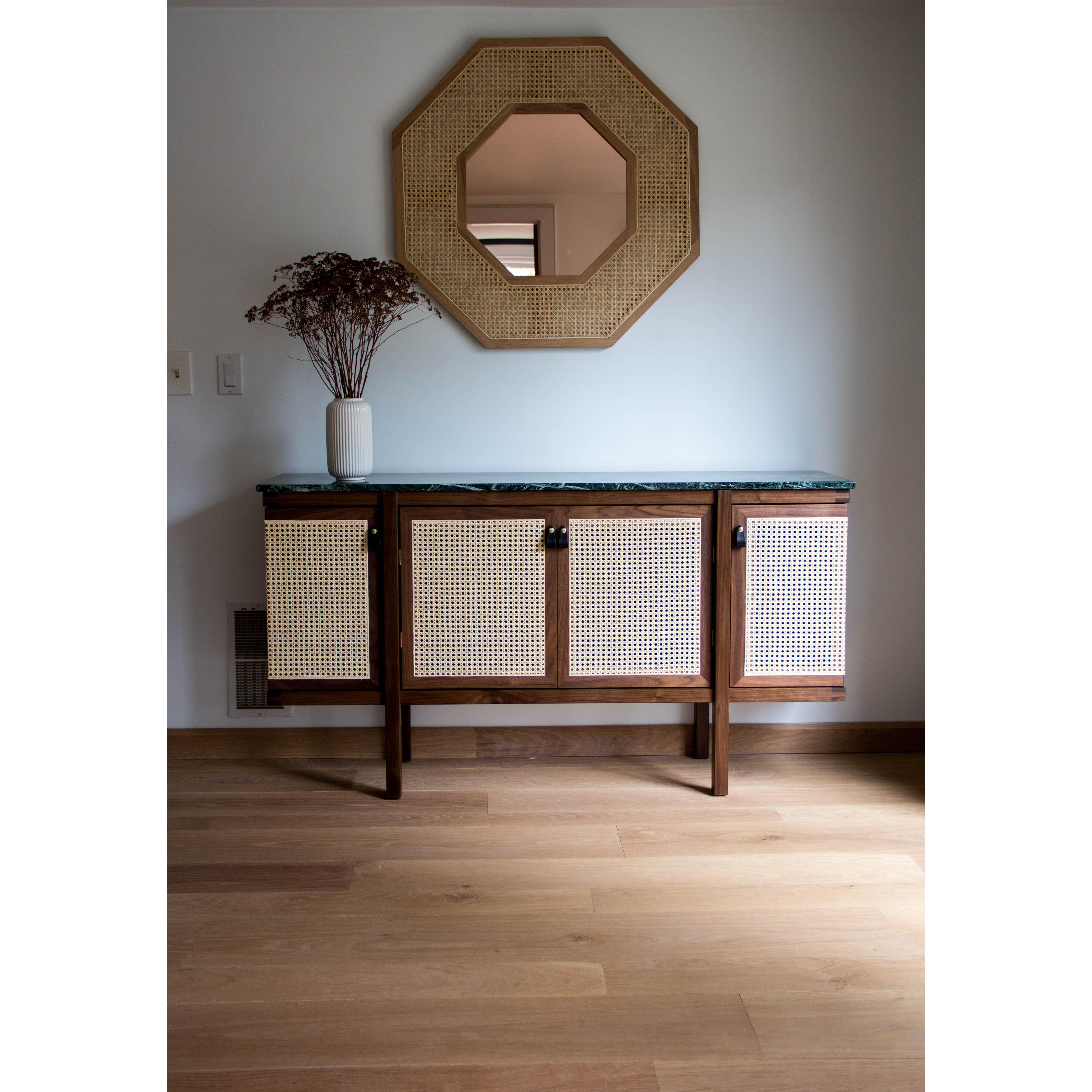 Contemporary Rattan Cabinet