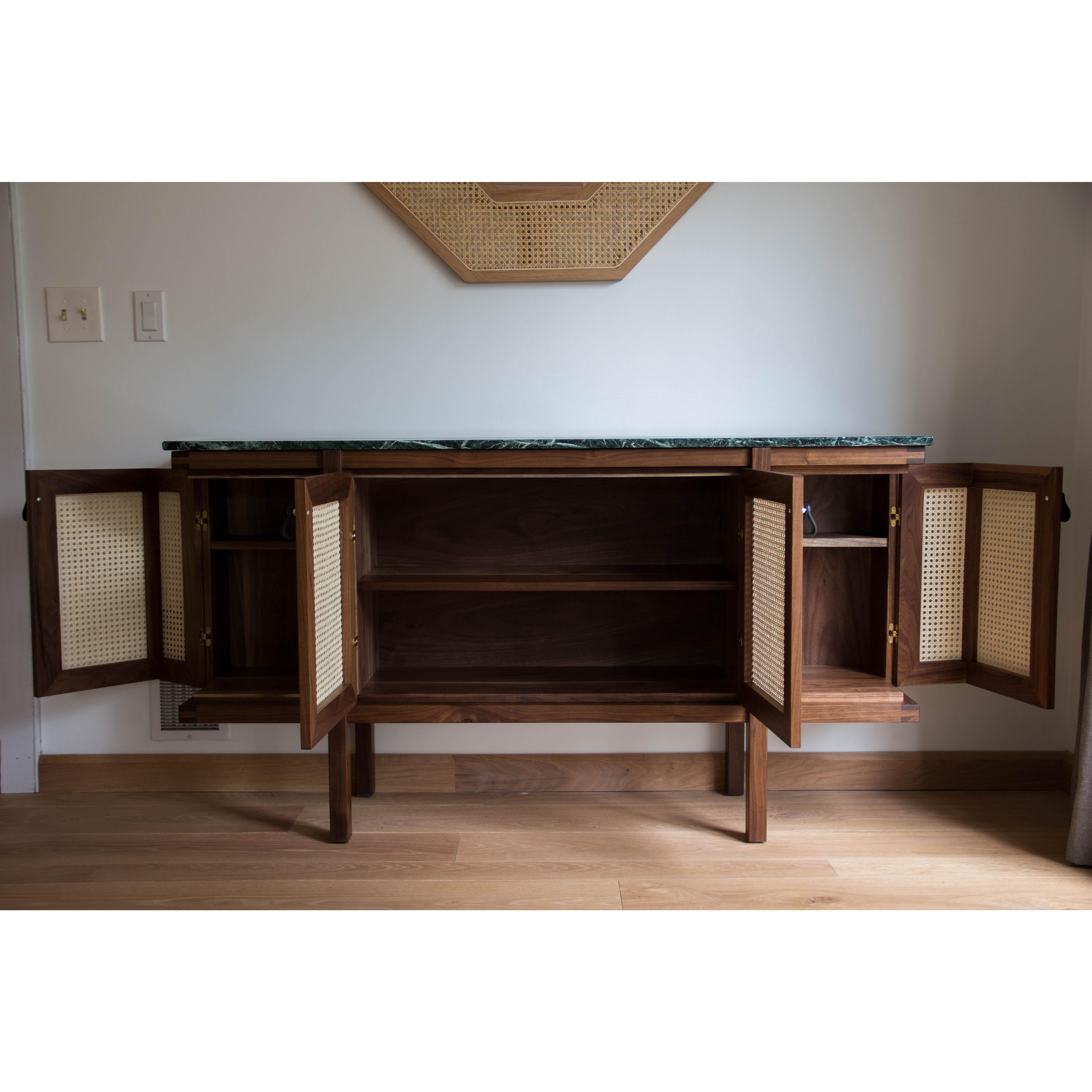 Contemporary Rattan Cabinet