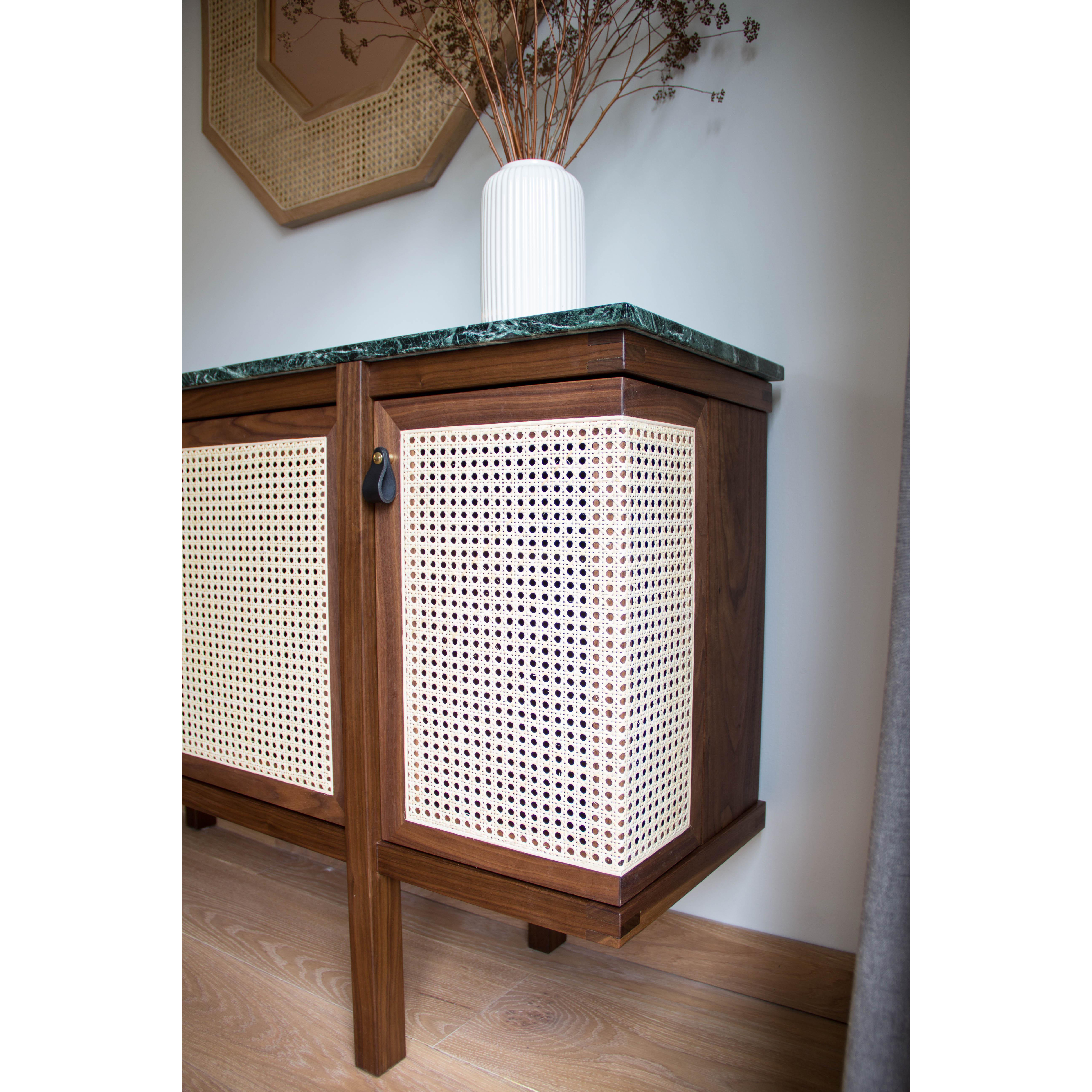 Contemporary Rattan Cabinet