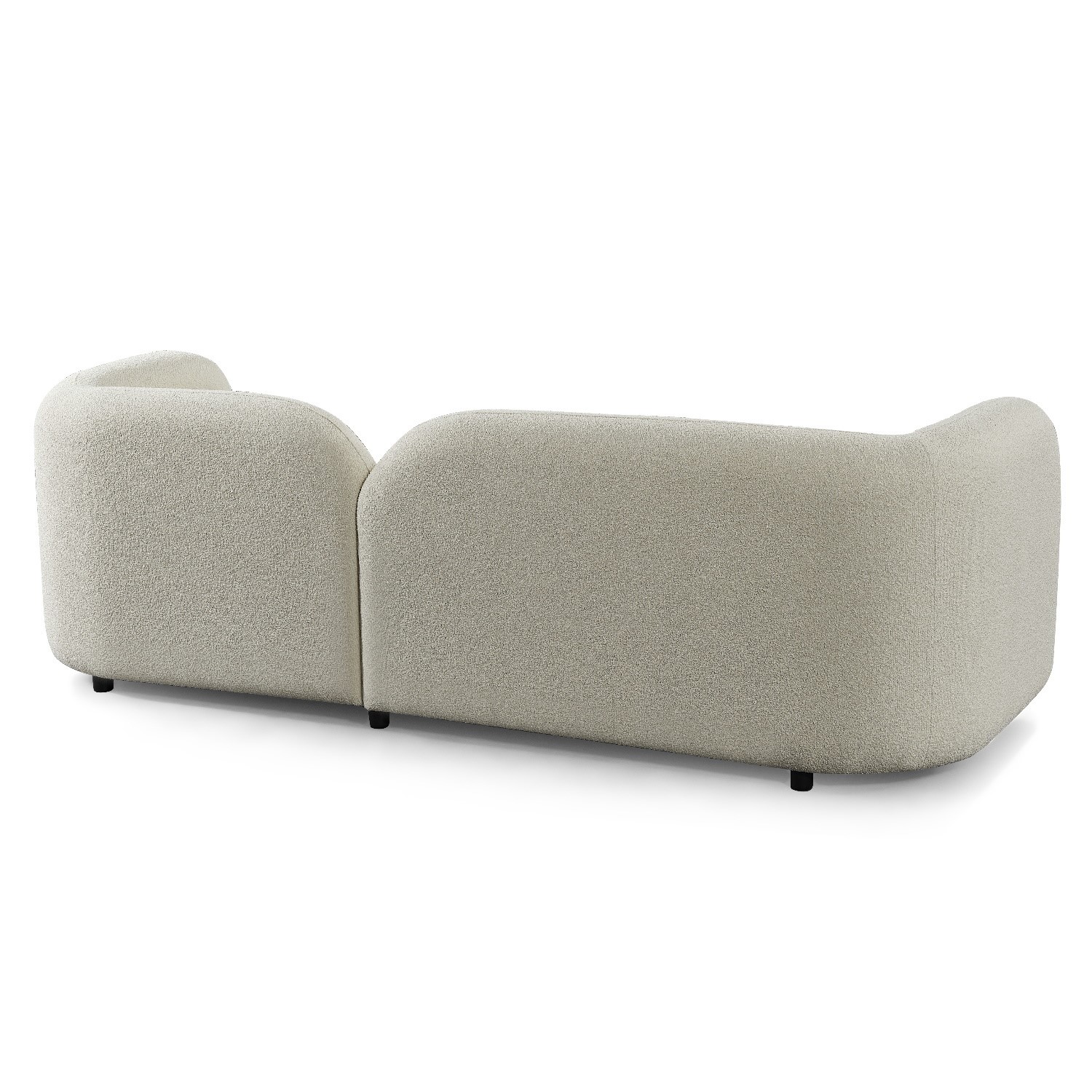 Cream Boucle Sofa